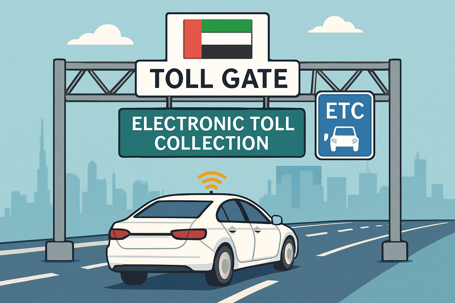 Efficient electronic toll collection system in the UAE